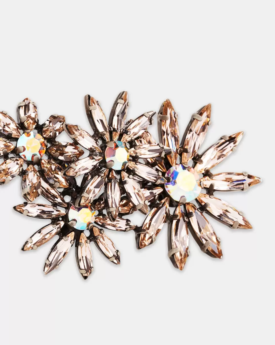 Women Crystal Margarita Earrings Bronze Shop Jewelry