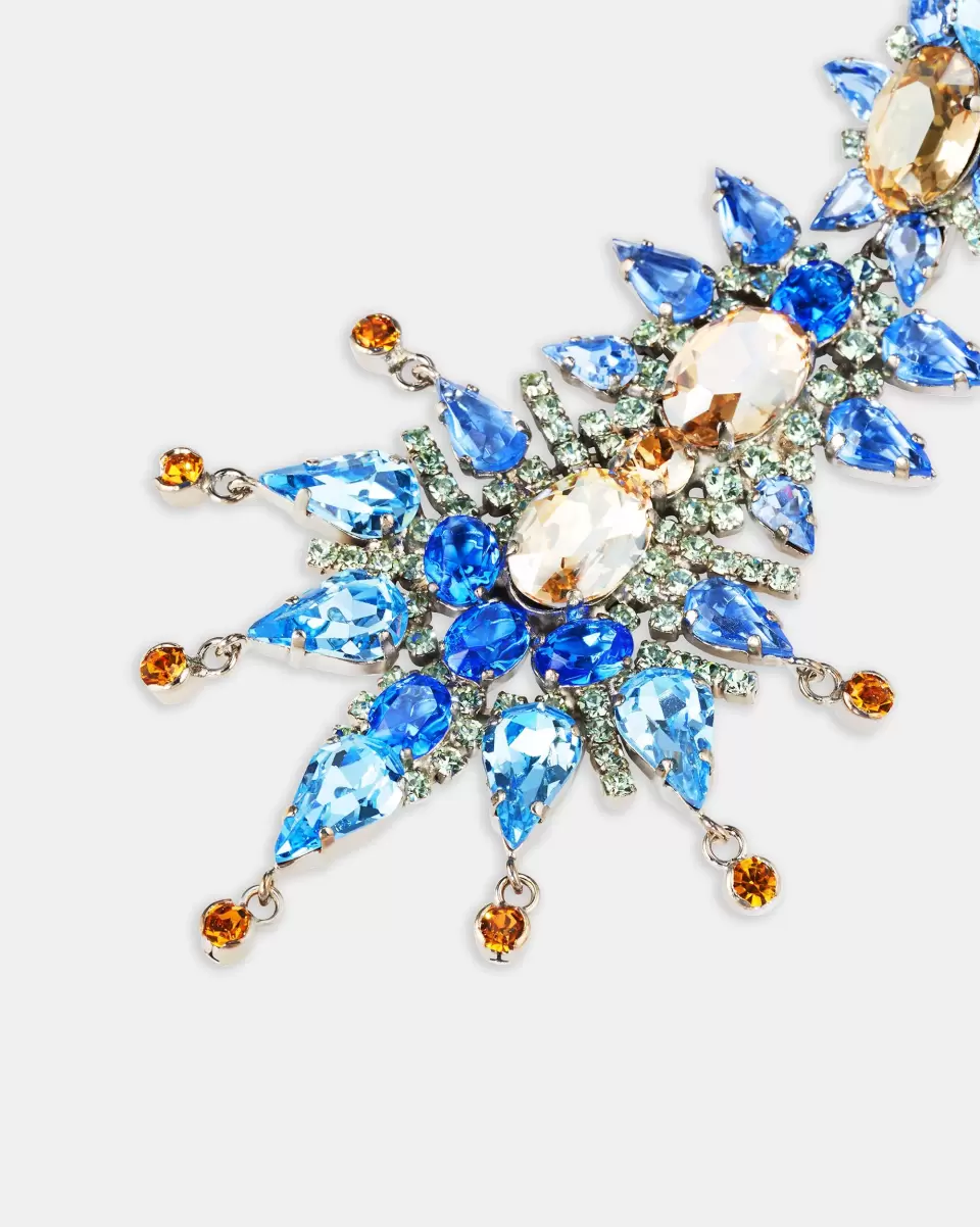 Handcrafted Women Blue Jewelry Aranka Earrings