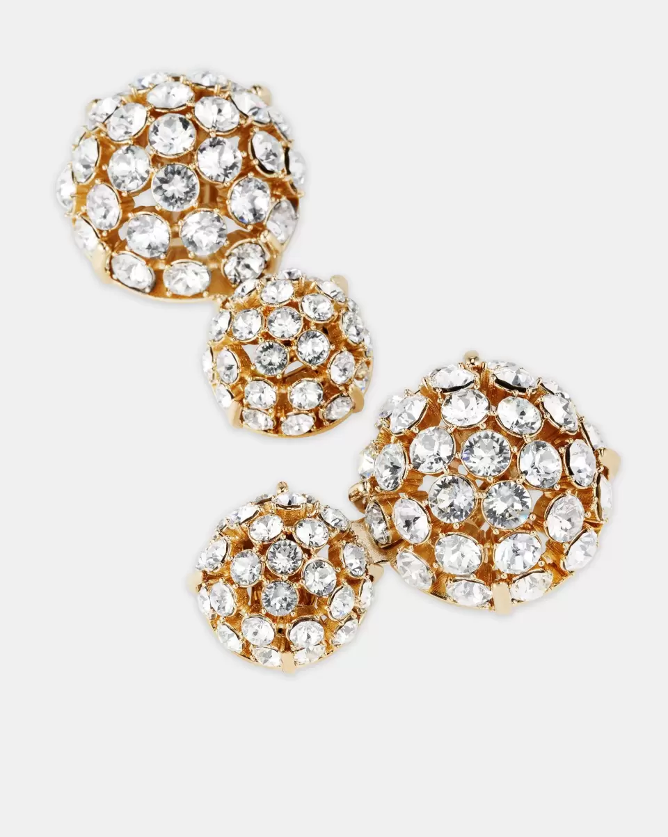 Gold Jewelry Love Bubbles Earrings Women Simple