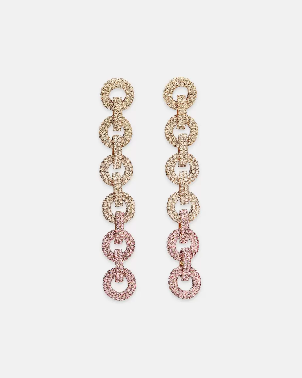 Women Bridesmaid Gold Affordable Love Link Earrings