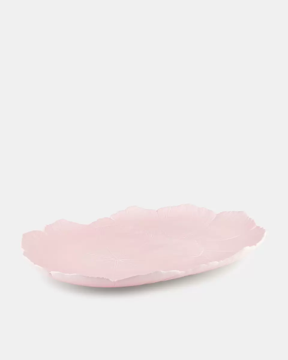 Pink Unisex Dinnerware Revolutionize Cherry Blossom Oval Platter