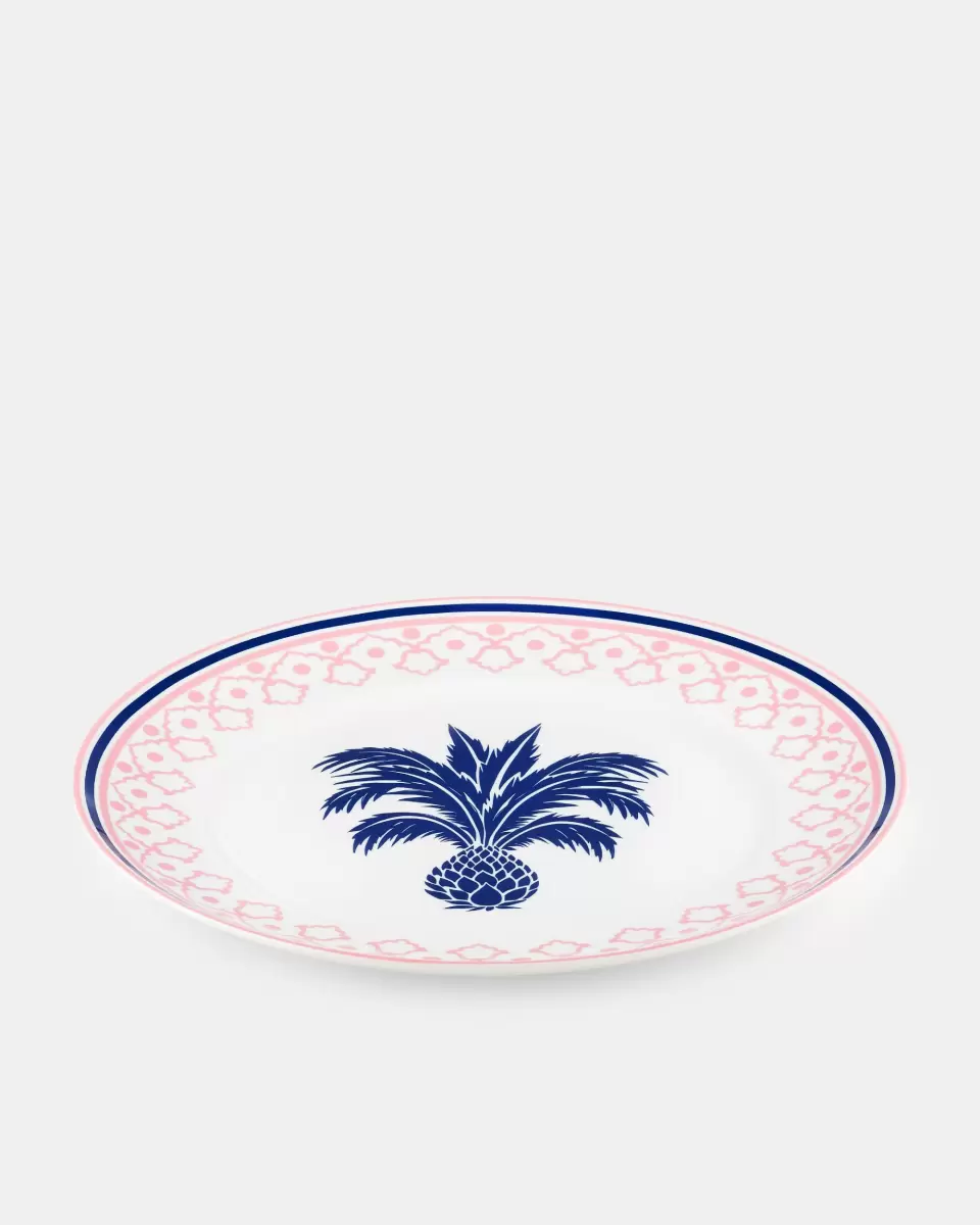 Pink Unisex Jaipur Charger Plate Secure Dinnerware
