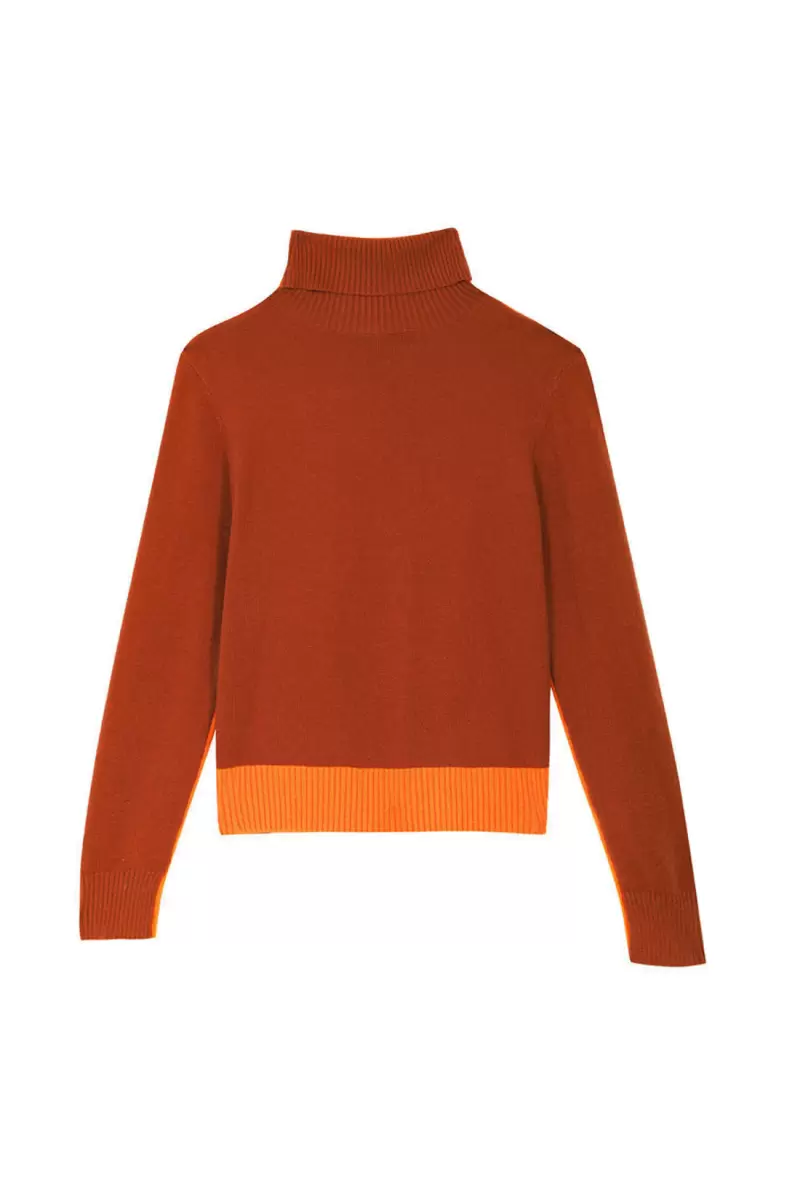 Knitwear Pull Lunia Orange/Marron La Petite Etoile Women - 4
