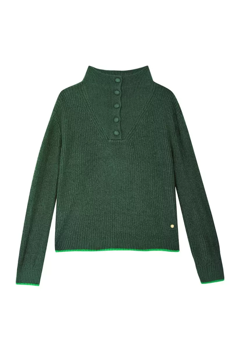 Knitwear Vert La Petite Etoile Pull Ml Sierra Women - 4