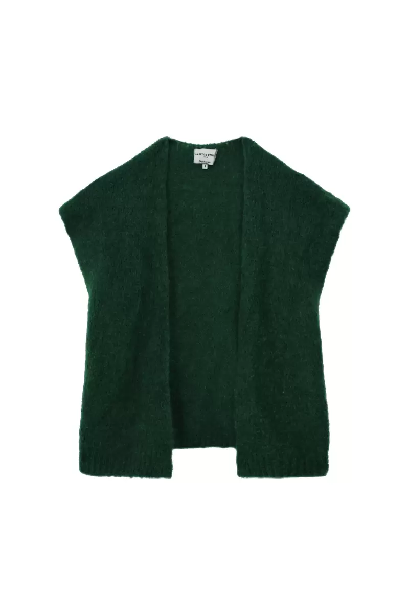 Knitwear Women Cardigan Sade La Petite Etoile Vert Fonce - 4