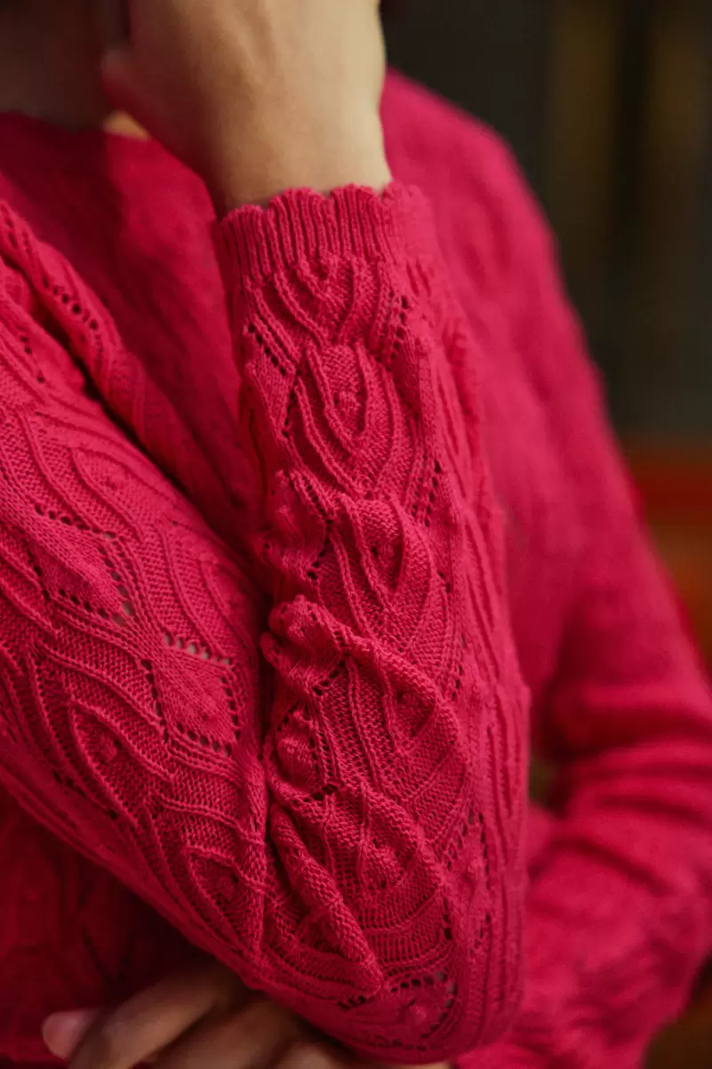 Fuchsia Women La Petite Etoile Knitwear Pull Radia - 2