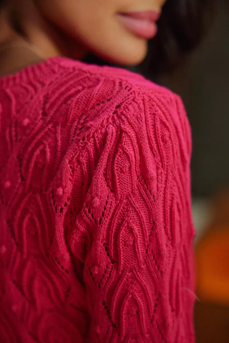 Fuchsia Women La Petite Etoile Knitwear Pull Radia - 3