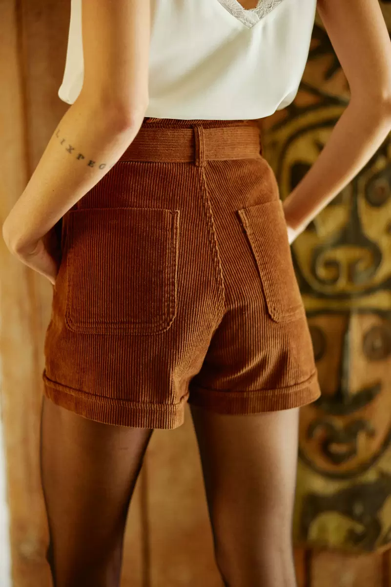 Women Short Aldo La Petite Etoile Skirts & Shorts Choco - 1