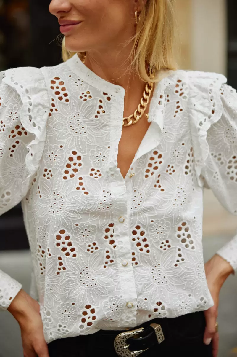 Blouse Arsine La Petite Etoile Blanc Women Blouses & Shirts - 4