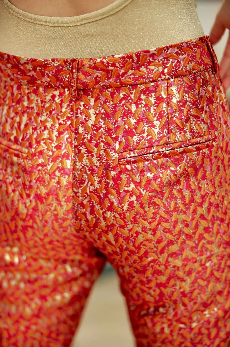 Rose Orange Pantalon Paddo La Petite Etoile Trousers & Jeans Women - 4