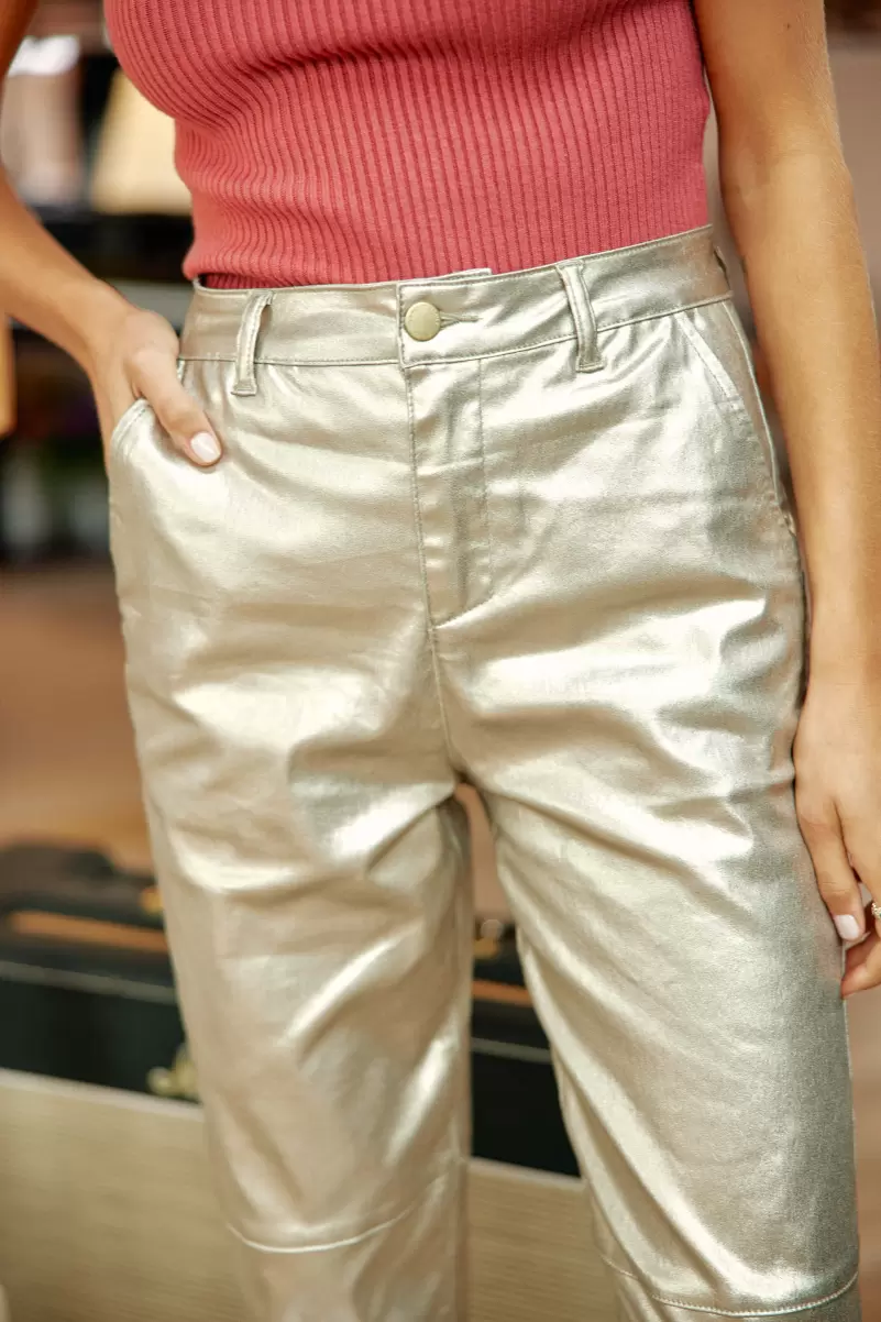 Trousers & Jeans La Petite Etoile Women Dore Pantalon Vega - 4