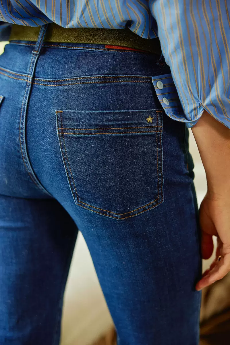 Trousers & Jeans Jeans Brieg Deep Wash La Petite Etoile Women - 4