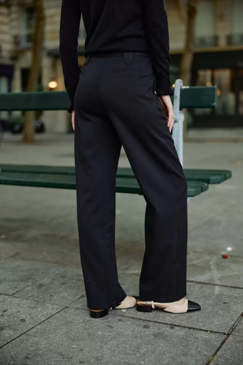 Trousers & Jeans La Petite Etoile Noir Pantalon Riel Women - 2