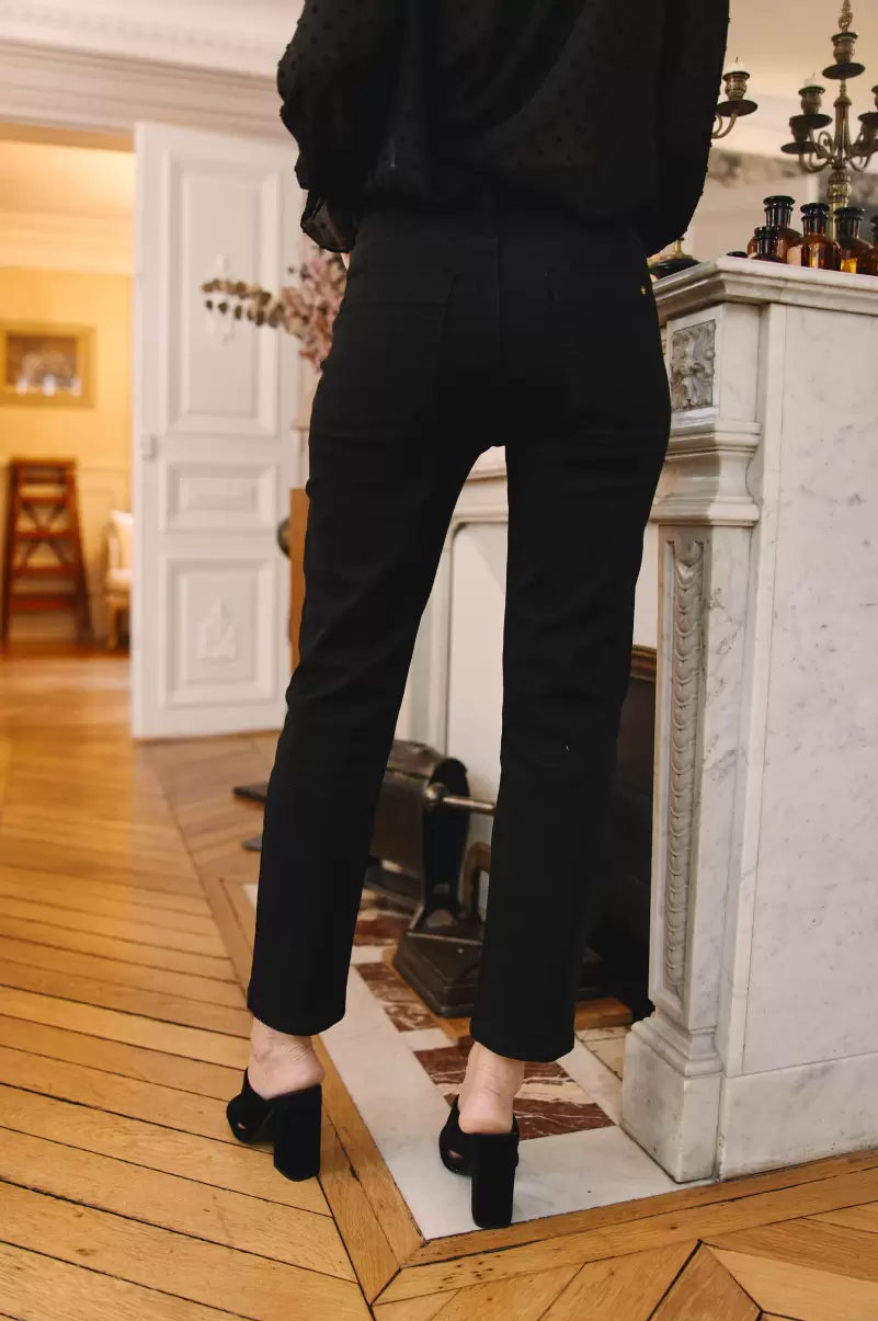 Trousers & Jeans La Petite Etoile Jeans Brieg Toile Women Noir - 1