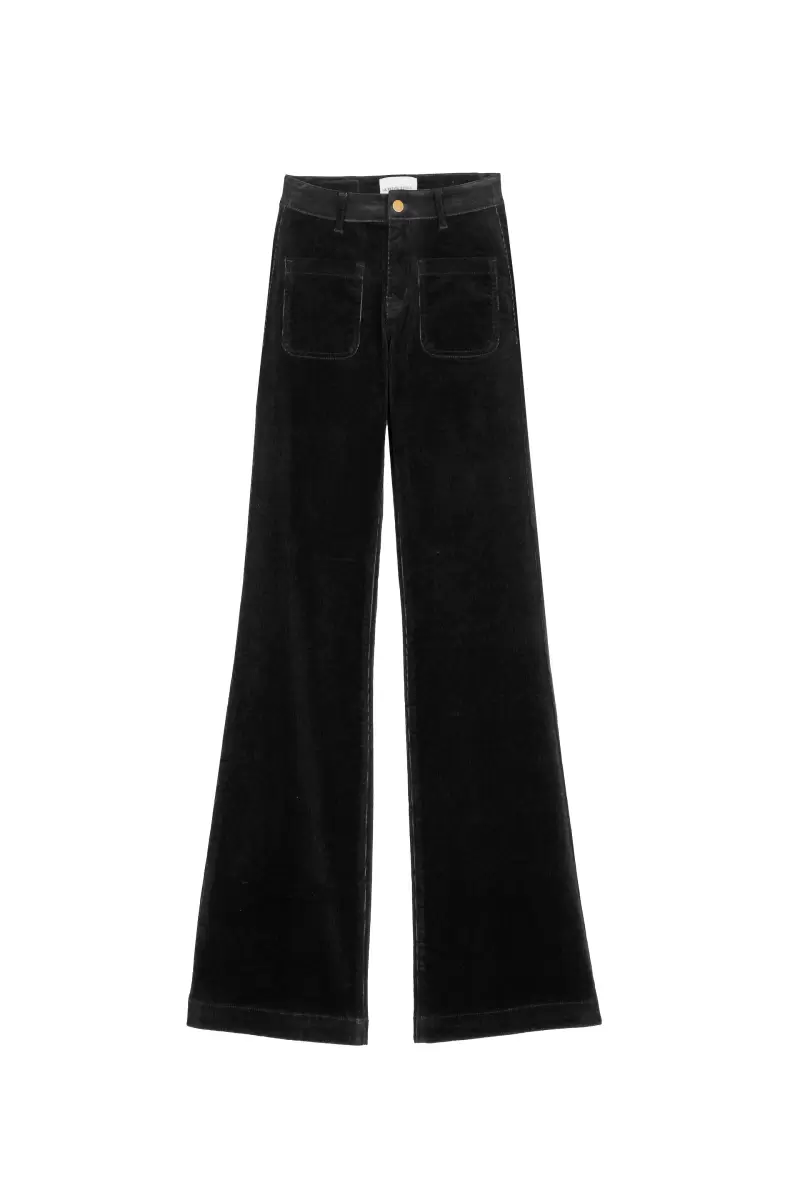 Pants Sonny Velours Women La Petite Etoile Noir Trousers & Jeans - 3