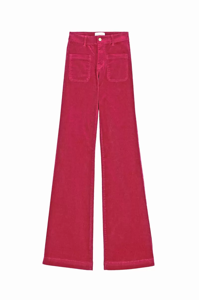 Pants Sonny Velours La Petite Etoile Women Framboise Trousers & Jeans - 3