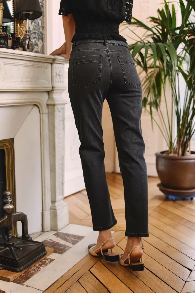 Trousers & Jeans Gris La Petite Etoile Jeans Brieg Women - 2