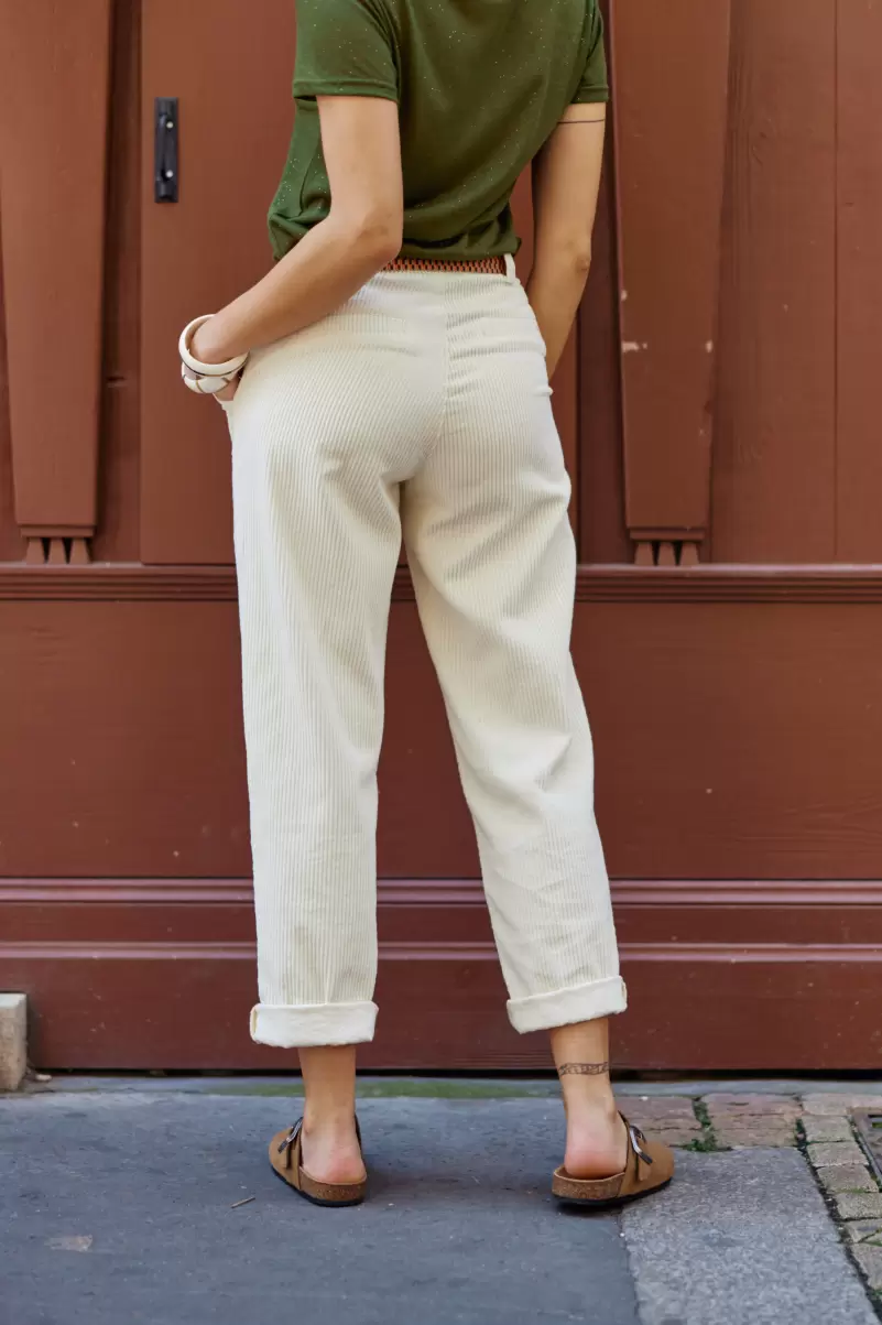 Ecru Pants Marisol Trousers & Jeans Women La Petite Etoile - 1