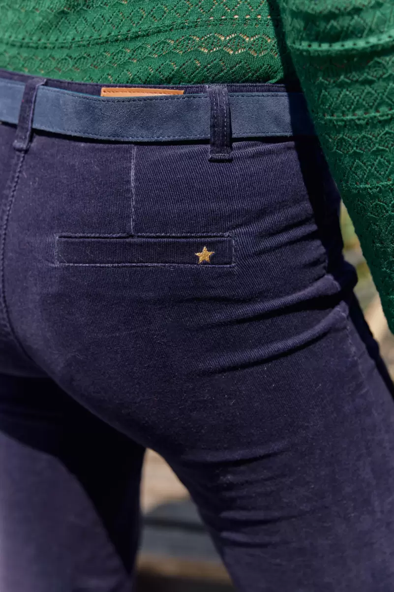 Marine Trousers & Jeans Women La Petite Etoile Pants Sonny Velours