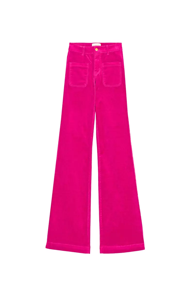 Women Trousers & Jeans La Petite Etoile Rose Pants Sonny Velours - 4