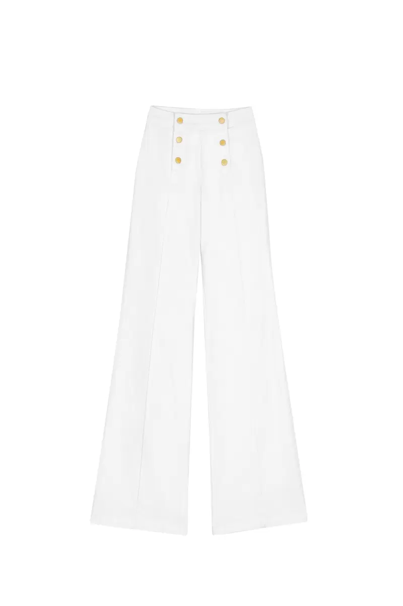 Trousers & Jeans Women La Petite Etoile Blanc Jean Paula B - 4