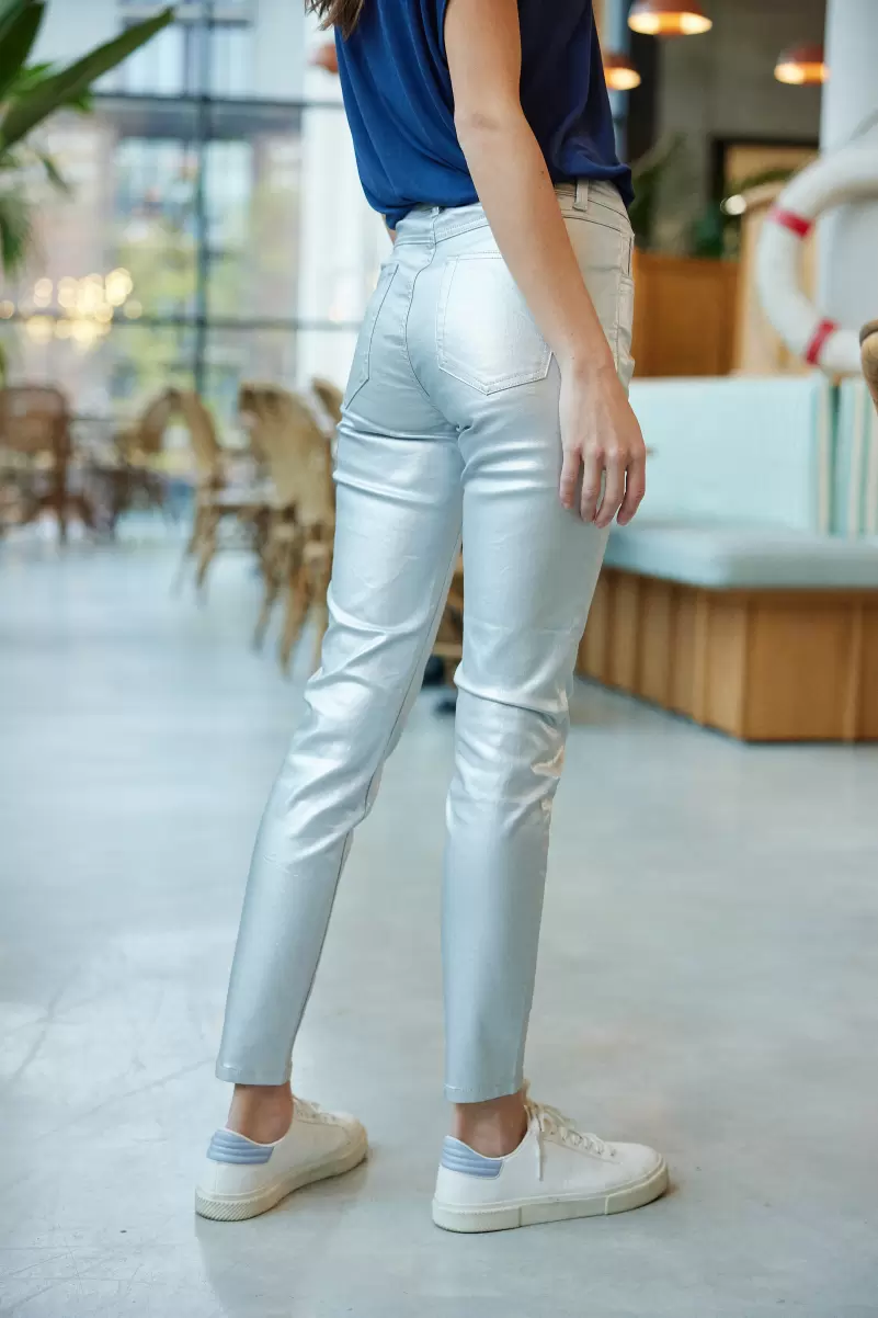Pants Doli Trousers & Jeans Women La Petite Etoile Argent - 2