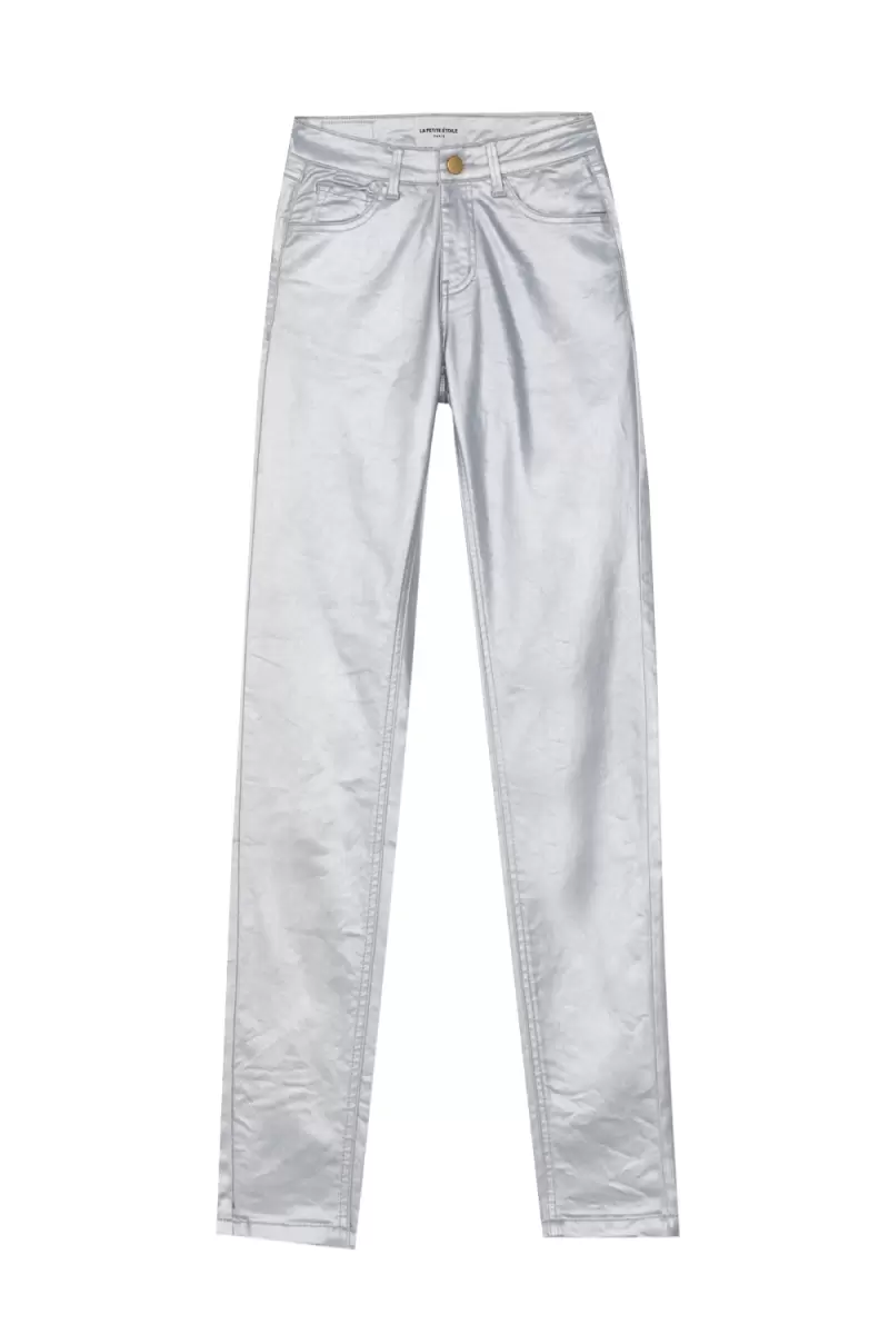 Pants Doli Trousers & Jeans Women La Petite Etoile Argent - 4
