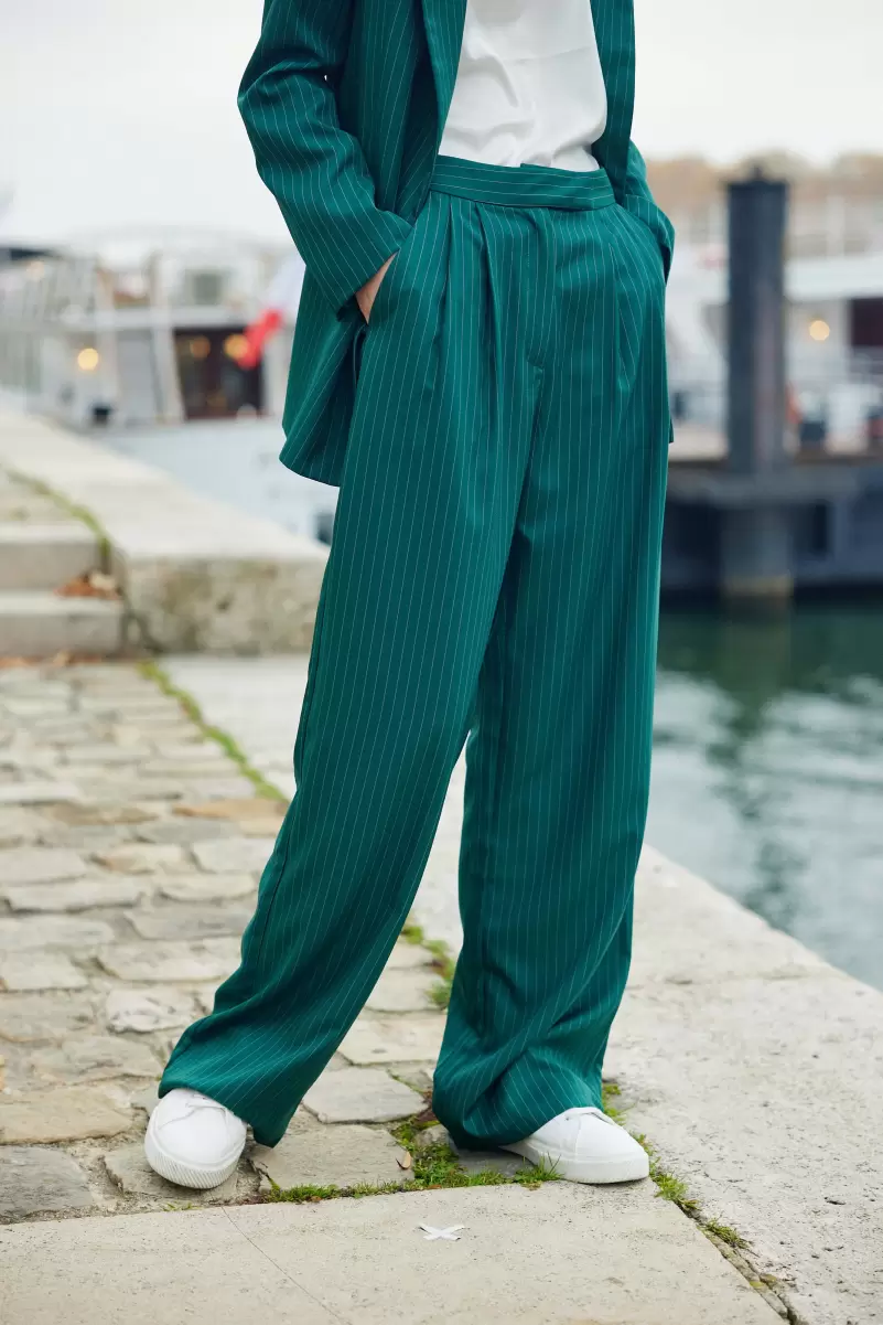 La Petite Etoile Pants Jomana Trousers & Jeans Vert Women