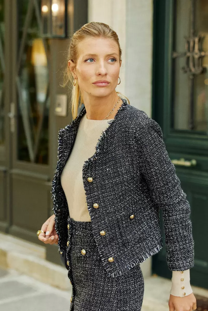 La Petite Etoile Veste Nea Coats & Jackets Women Tweed - 3