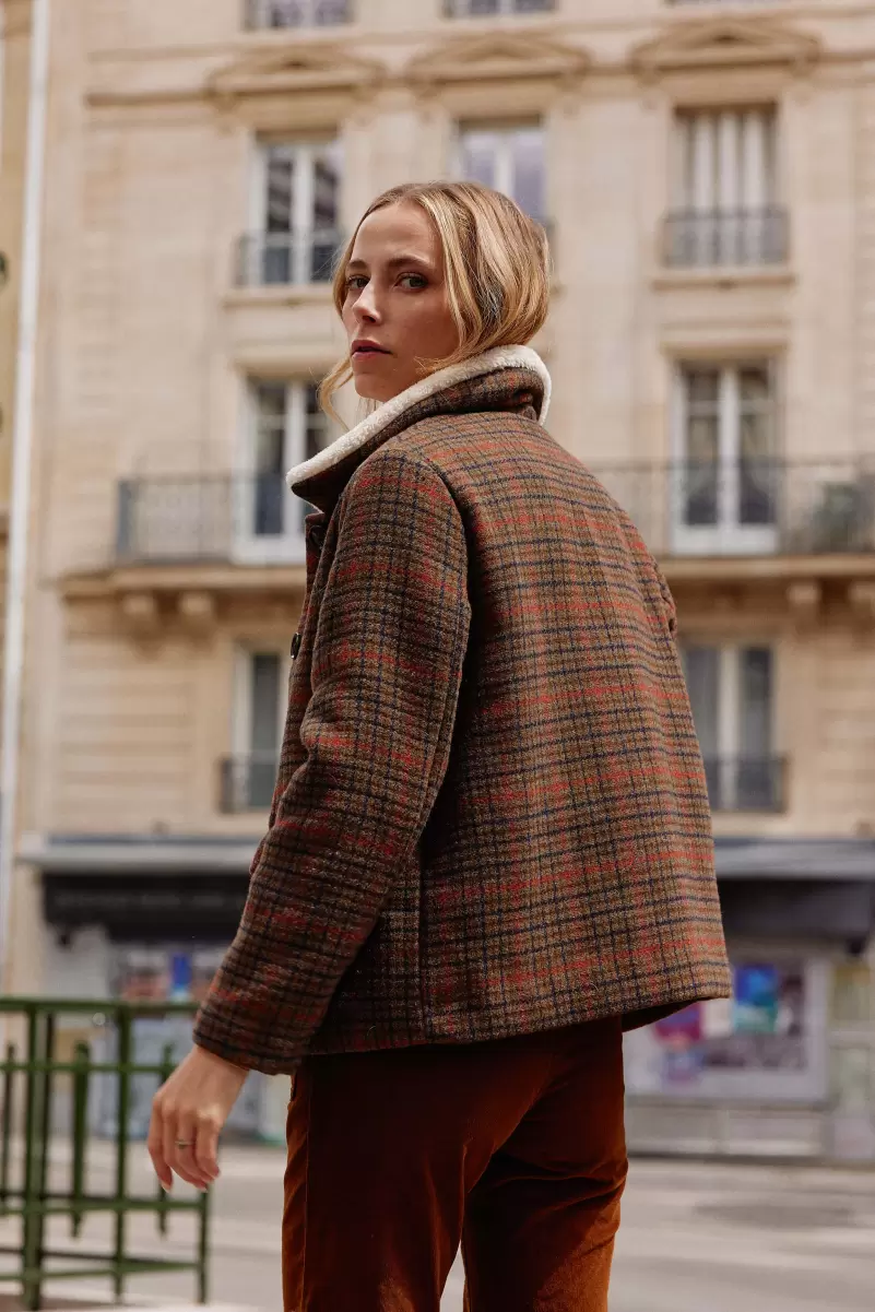 La Petite Etoile Women Coat Mattie Coats & Jackets Grands Carreaux - 1