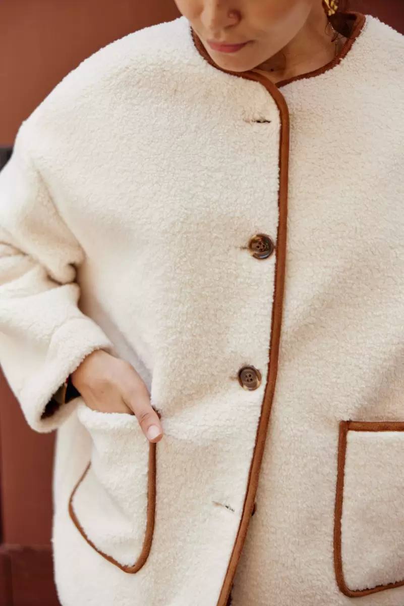 Coat Liven Coats & Jackets La Petite Etoile Ecru Women