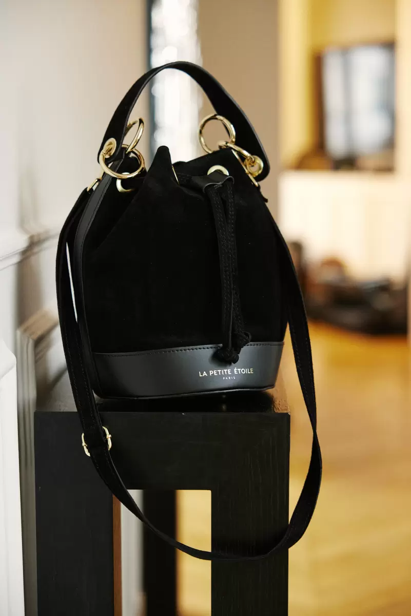 Bucket Bag Wood Accessories Women La Petite Etoile Noir - 3