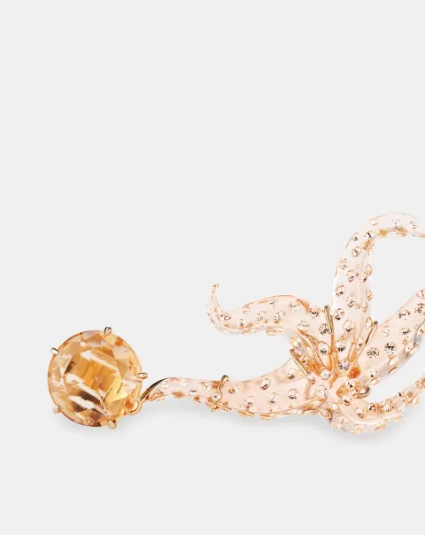Jewelry Practical Starfish Earrings Women Orange