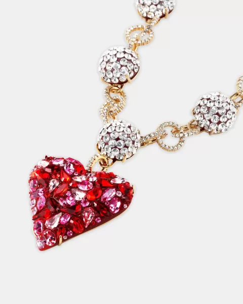 Red Women Style Love Me Necklace Jewelry