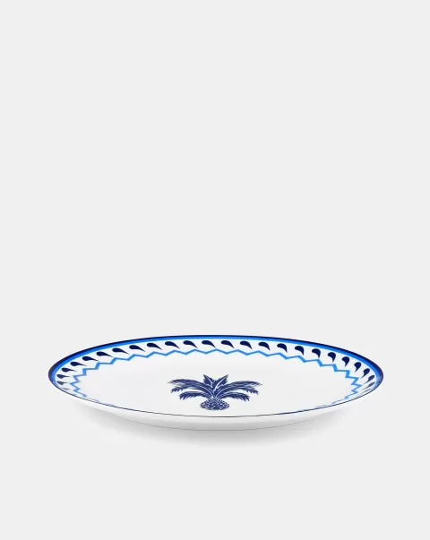 Dinnerware Jaipur Oval Platter Closeout Blue Unisex