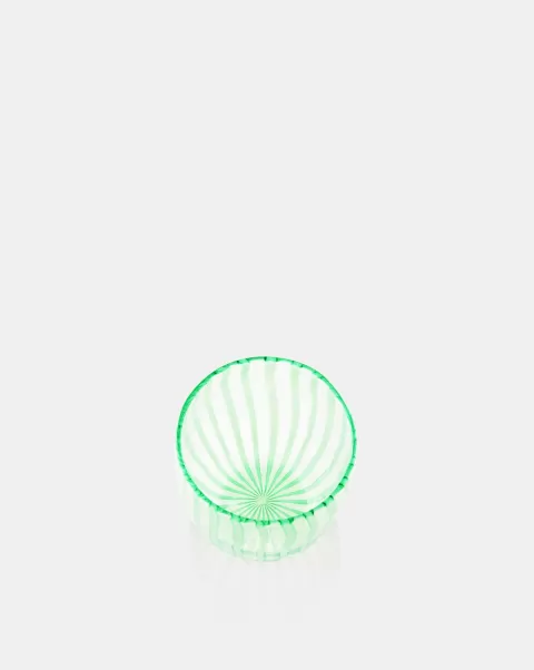 Glassware Unisex Capri Stripe Tumbler Innovative Green