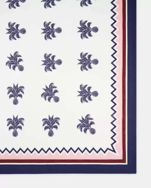 Table Linens Perfect Ananas Tablecloth Blue Unisex
