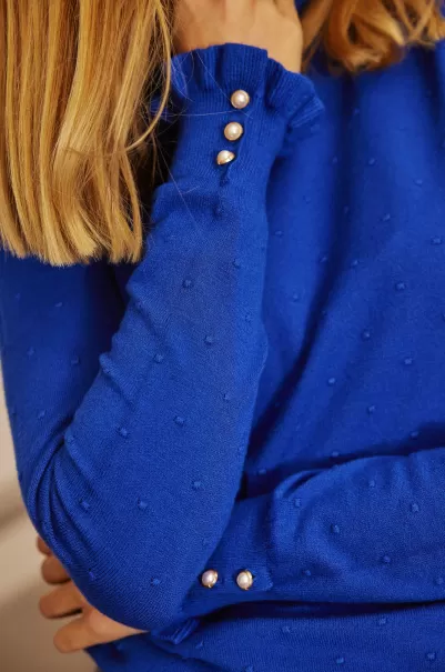 La Petite Etoile Bleu Jumper Solferinos Knitwear Women