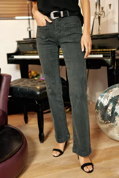La Petite Etoile Gris Trousers & Jeans Women Jeans Sonny G