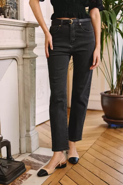 Trousers & Jeans Gris La Petite Etoile Jeans Brieg Women