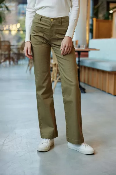 Women Trousers & Jeans La Petite Etoile Kaki Pantalon Sonny T