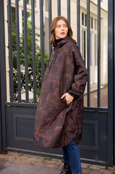Women Rain Cape Karl Camouflage Coats & Jackets La Petite Etoile