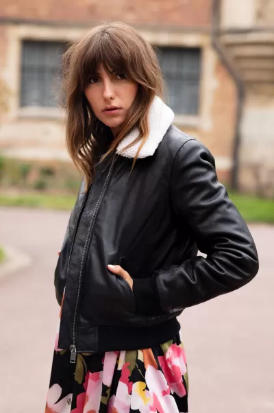 Blouson Zola La Petite Etoile Noir Women Coats & Jackets